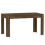 Voir la diapositive 2 : VIDAXL Table a dîner Chene marron 140x74,5x76 cm Bois d'ingenierie