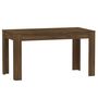 Voir la diapositive 2 : VIDAXL Table a dîner Chene marron 140x74,5x76 cm Bois d'ingenierie