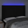 Voir la diapositive 4 : VIDAXL Tete de lit a LED Noir 147x16x118/128 cm Tissu