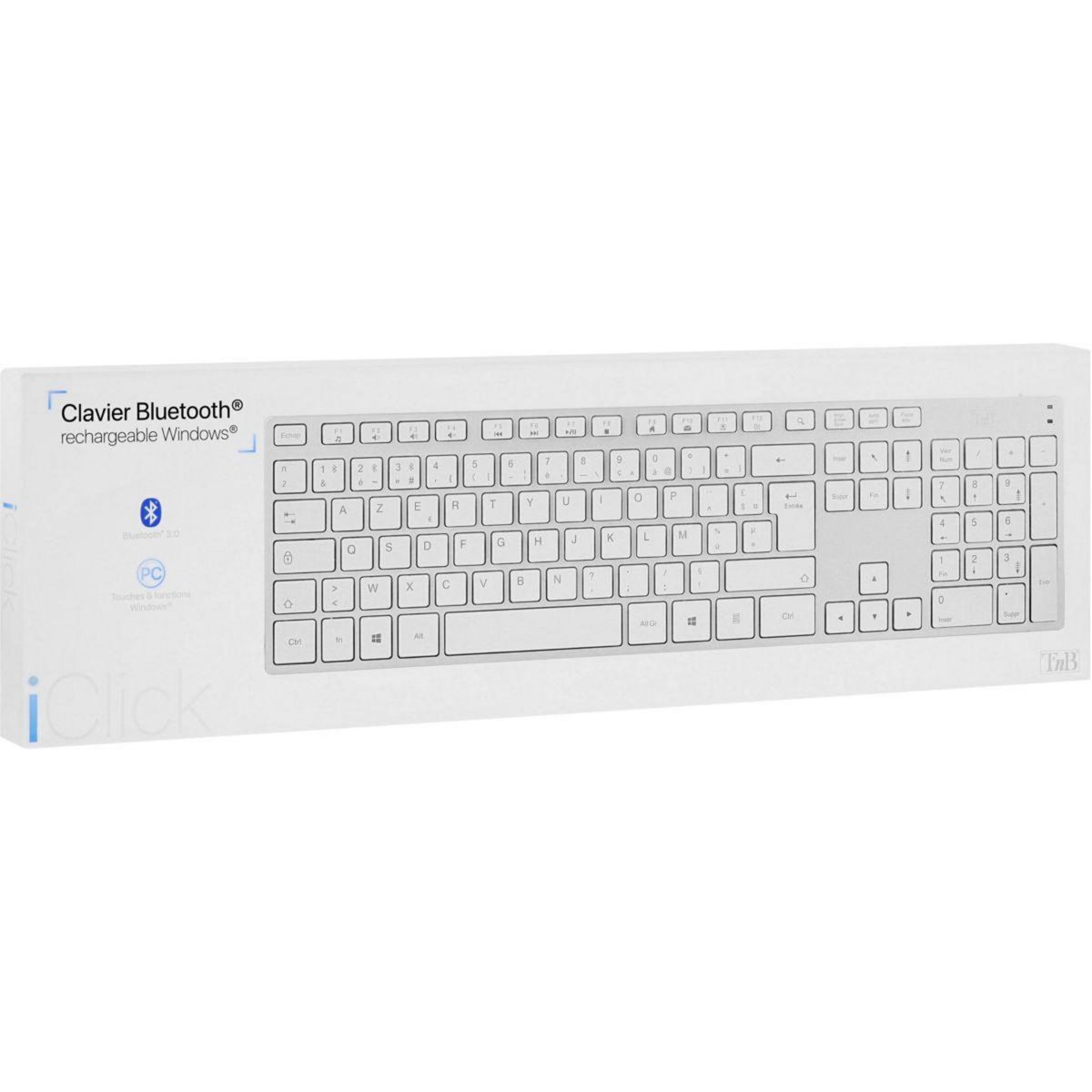TNB Clavier rechargeable en aluminium