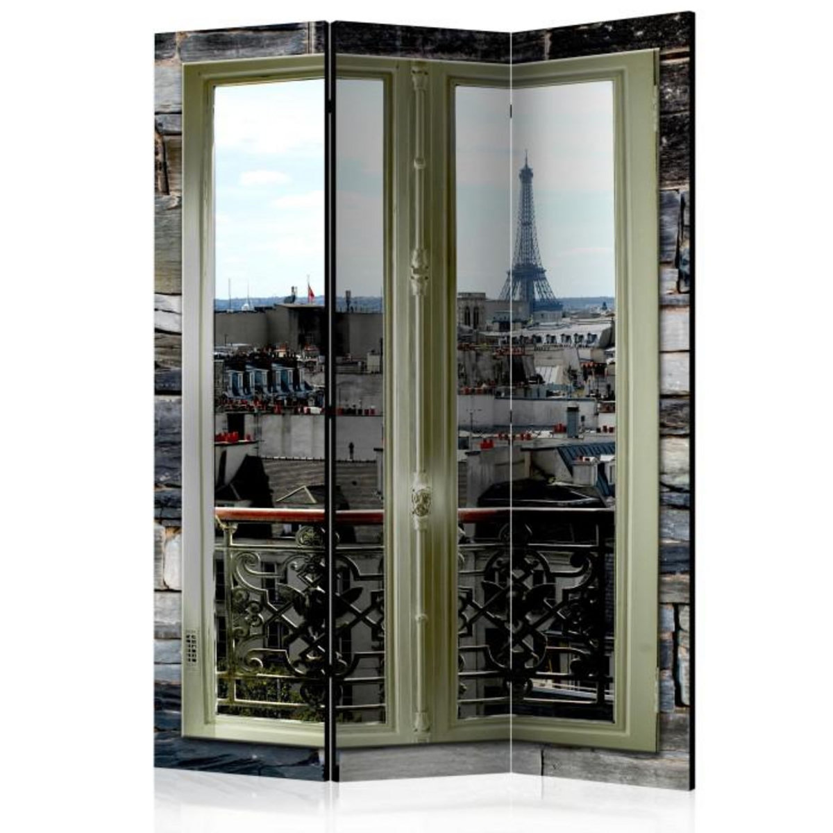 Paris Prix Paravent 3 Volets  Parisian View  135x172cm