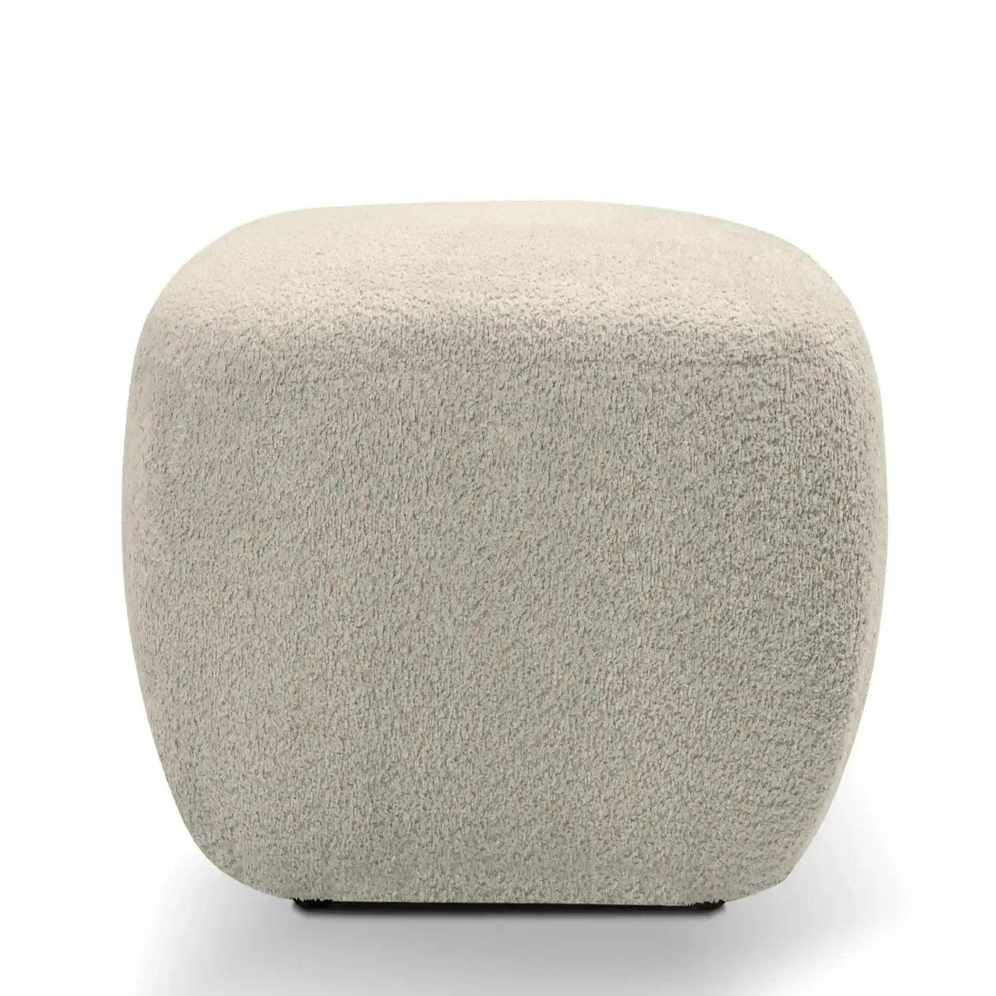 Voir la diapositive 1 : CASANOVA PARIS Santiago - pouf tissu bouclette