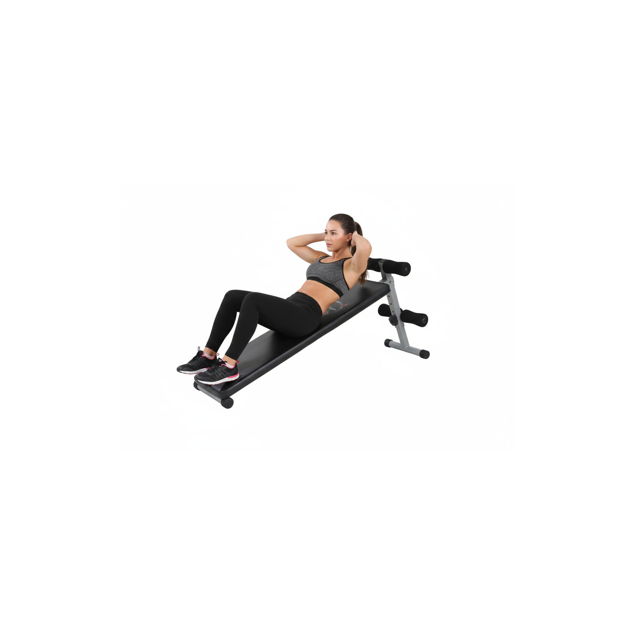 Voir la diapositive 2 : O'Fitness Planche à abdominaux - o'fitness - acier renforcé - 3 positions réglables - maison/appartement