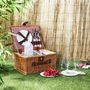 Voir la diapositive 3 : The Home Deco Factory Panier de pique nique pour 4 personnes