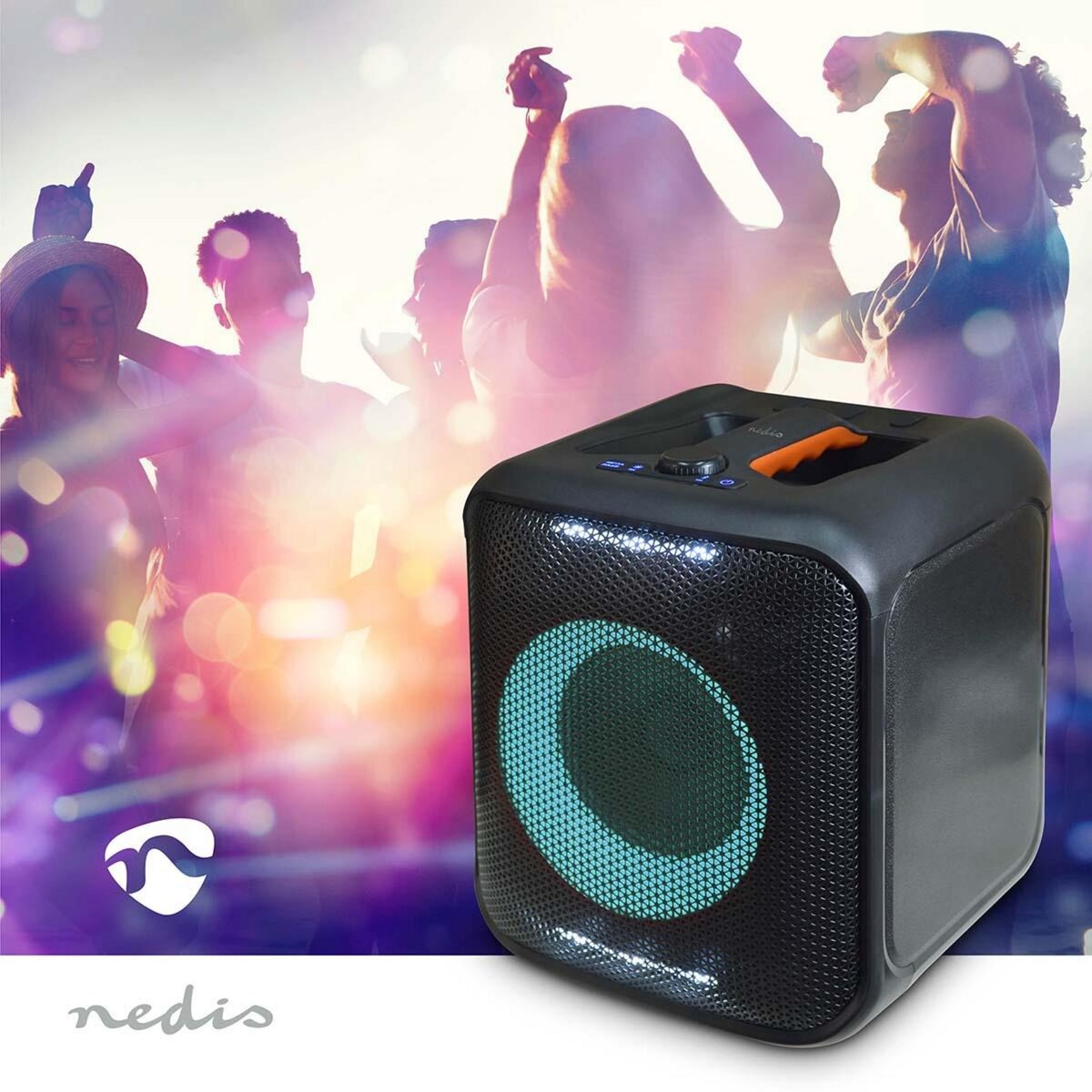 NEDIS Haut-parleur bluetooth® party 150 w - noir / orange - sppt2450bk