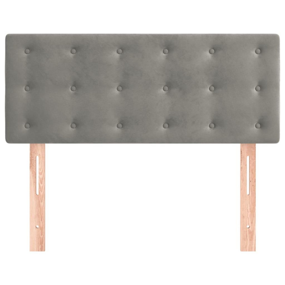 VIDAXL Tete de lit Gris clair 100x5x78/88 cm Velours