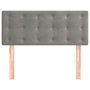 Voir la diapositive 3 : VIDAXL Tete de lit Gris clair 100x5x78/88 cm Velours