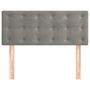 Voir la diapositive 3 : VIDAXL Tete de lit Gris clair 100x5x78/88 cm Velours
