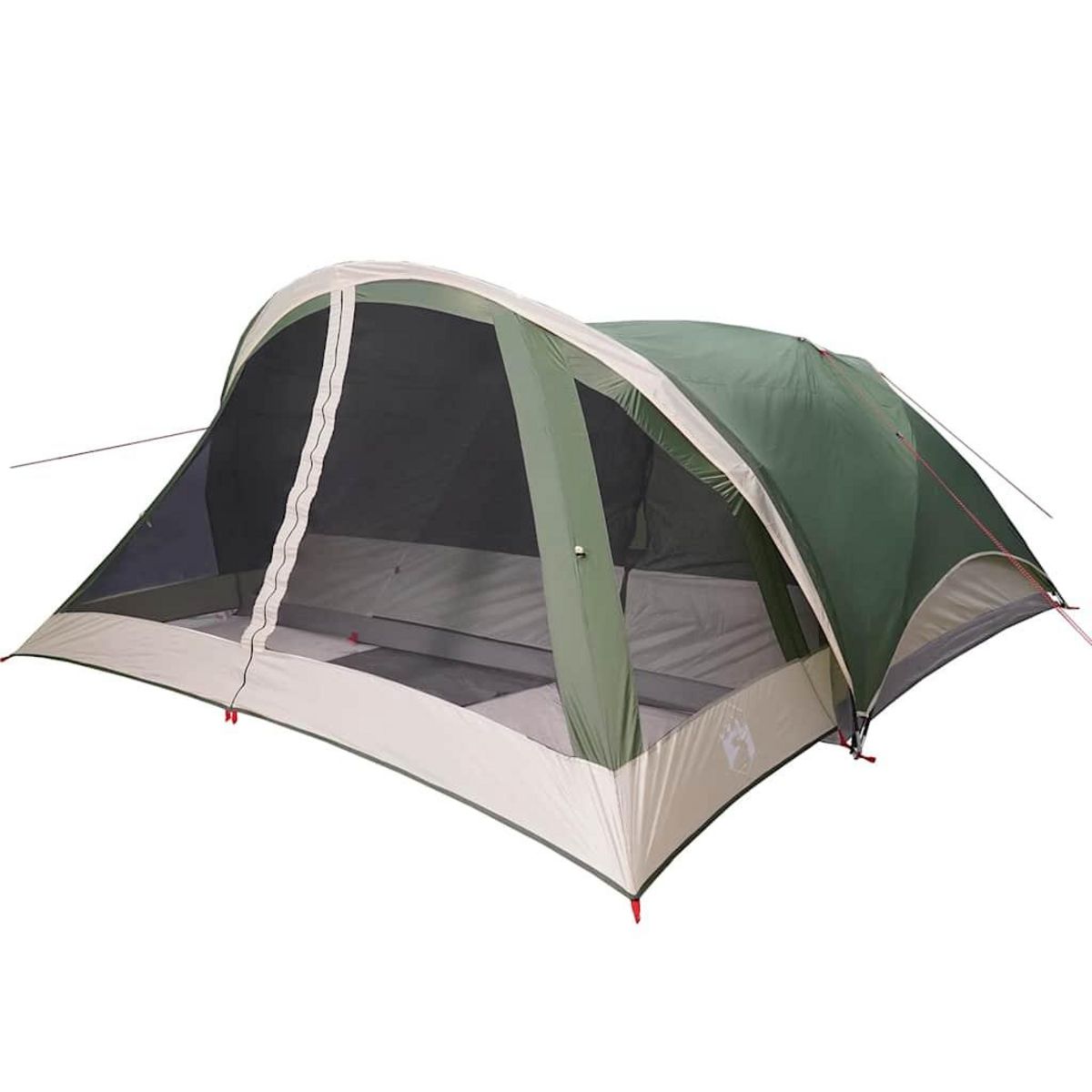 VIDAXL Tente de cabine familiale 6 personnes vert impermeable
