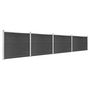 Voir la diapositive 2 : VIDAXL Ensemble de panneau de cloture WPC 699x146 cm Gris