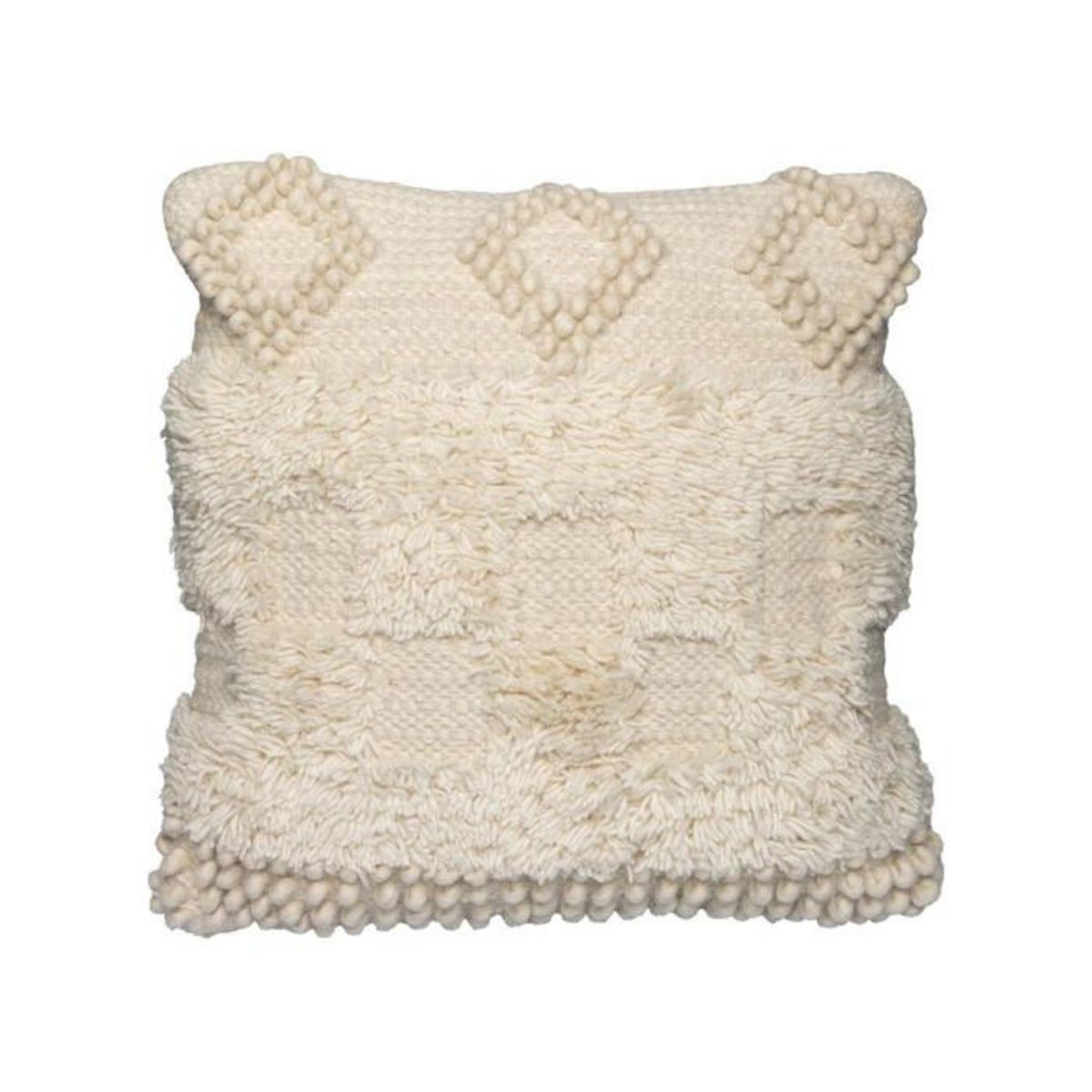 Paris Prix Coussin Tissé à la Main  Bohist  45x45cm Naturel