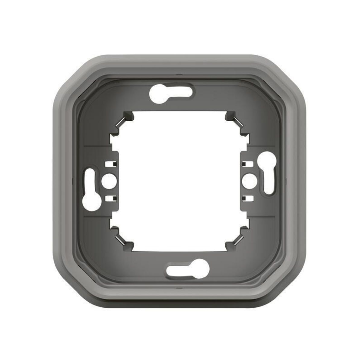 Legrand Support plaque étanche PLEXO pour montage encastré 1 poste gris (boîte de 10) LEGRAND 069681L