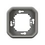 Voir la diapositive 2 : Legrand Support plaque étanche PLEXO pour montage encastré 1 poste gris (boîte de 10) LEGRAND 069681L