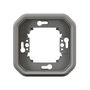 Voir la diapositive 2 : Legrand Support plaque étanche PLEXO pour montage encastré 1 poste gris (boîte de 10) LEGRAND 069681L
