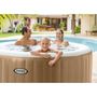 Voir la diapositive 4 : INTEX Spa gonflable INTEX - Sahara - 196 x 71 cm - 4 places - Rond - 28426FR + Lumiere d'ambiance LED
