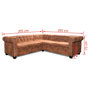 Voir la diapositive 6 : VIDAXL Canape d'angle Chesterfield 5 plcs Cuir artificiel Marron