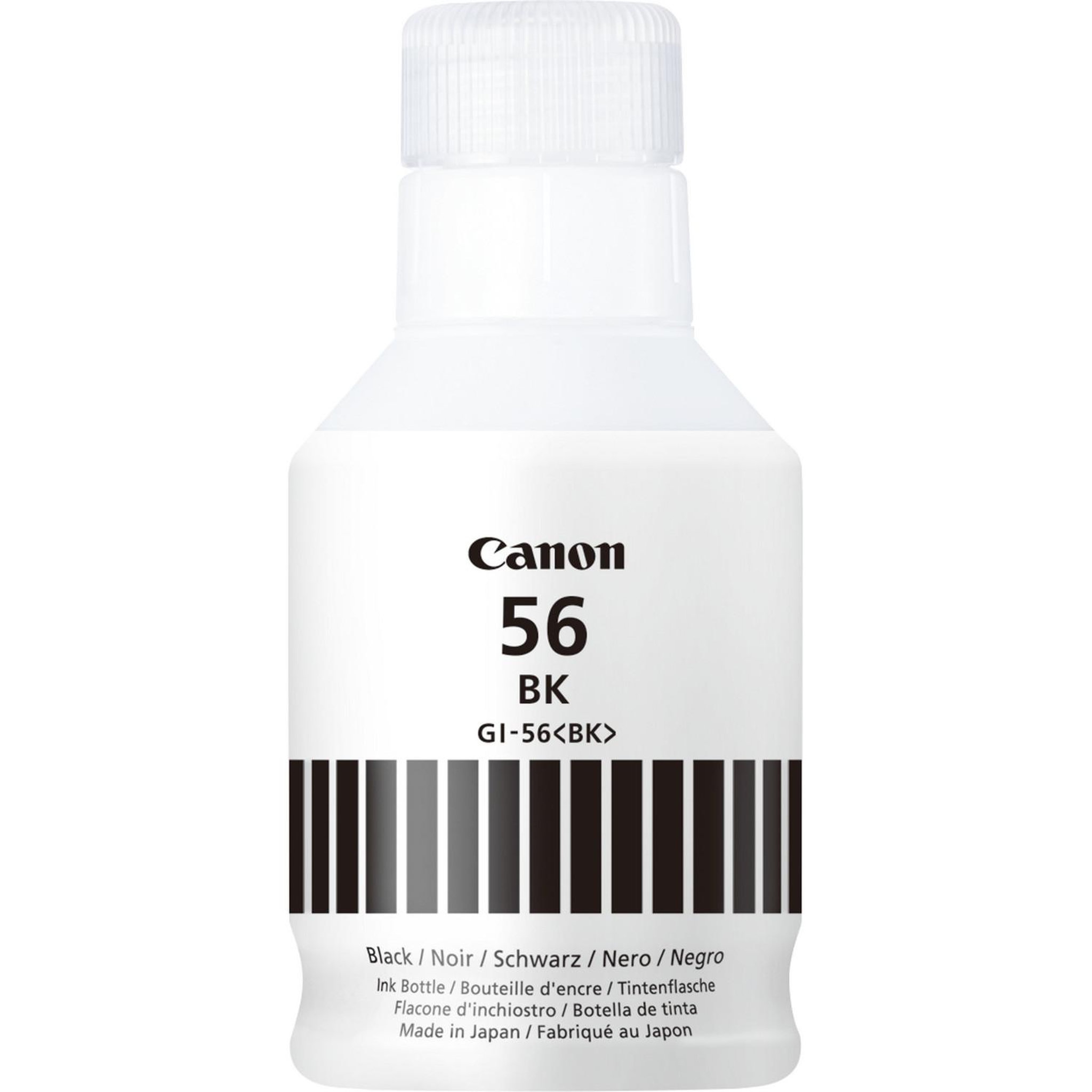 Voir la diapositive 2 : Canon Cartouche d'encre bouteille d'encre gi-56 noire pigmentée - 4408c001