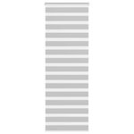 VIDAXL Store zebre gris clair largeur du tissu 65,9 cm polyester