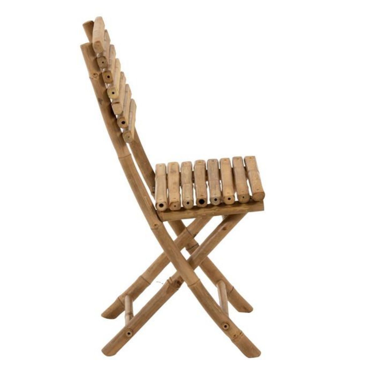 Paris Prix Chaise Pliable Design  Bambou  98cm Naturel