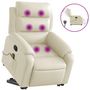 Voir la diapositive 2 : VIDAXL Fauteuil inclinable de massage electrique creme similicuir