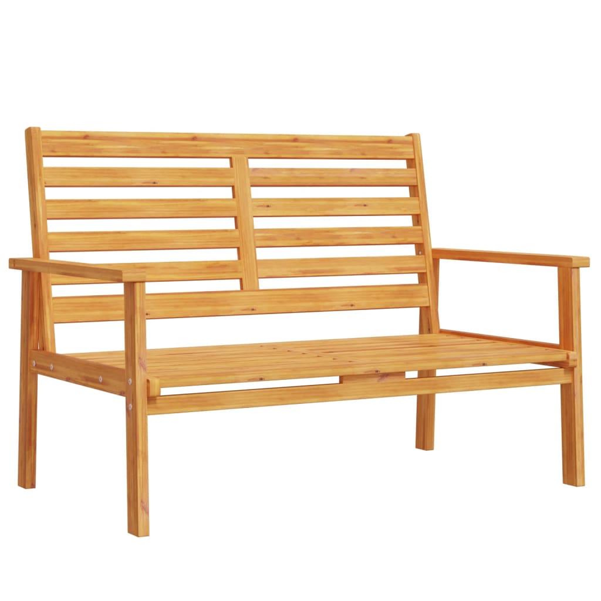 Voir la diapositive 2 : VIDAXL Canape de jardin 120 cm bois d'acacia massif