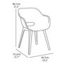 Voir la diapositive 6 : Keter Keter Chaises d'exterieur Akola lot de 2 Cappuccino