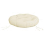 Voir la diapositive 4 : VIDAXL Coussin rond creme Ø 60 x11 cm tissu oxford