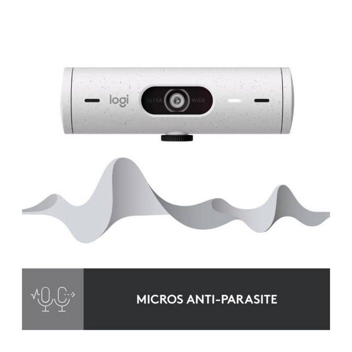 Logitech Logitech - Brio 500 Webcam HD avec Expo Auto - Blanc