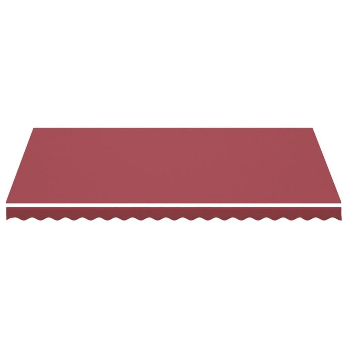 VIDAXL Tissu de remplacement pour auvent Bordeaux rouge 4,5x3 m