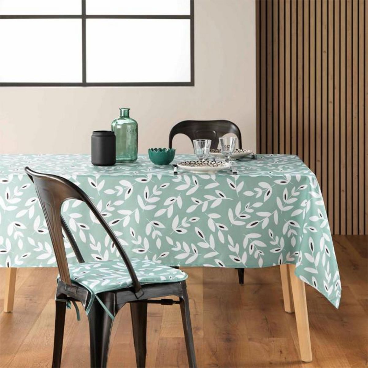 Paris Prix Nappe en Microfibre  Bellys  140x240cm Sauge