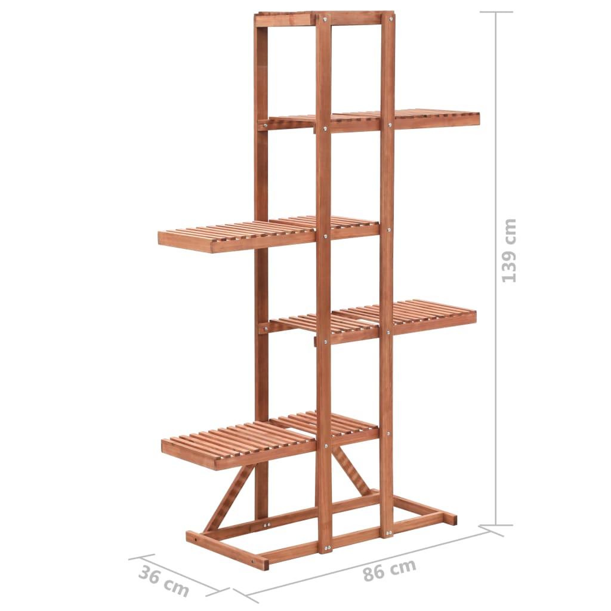 Voir la diapositive 6 : VIDAXL Support pour plantes Bois cedre 86 x 36 x 139 cm