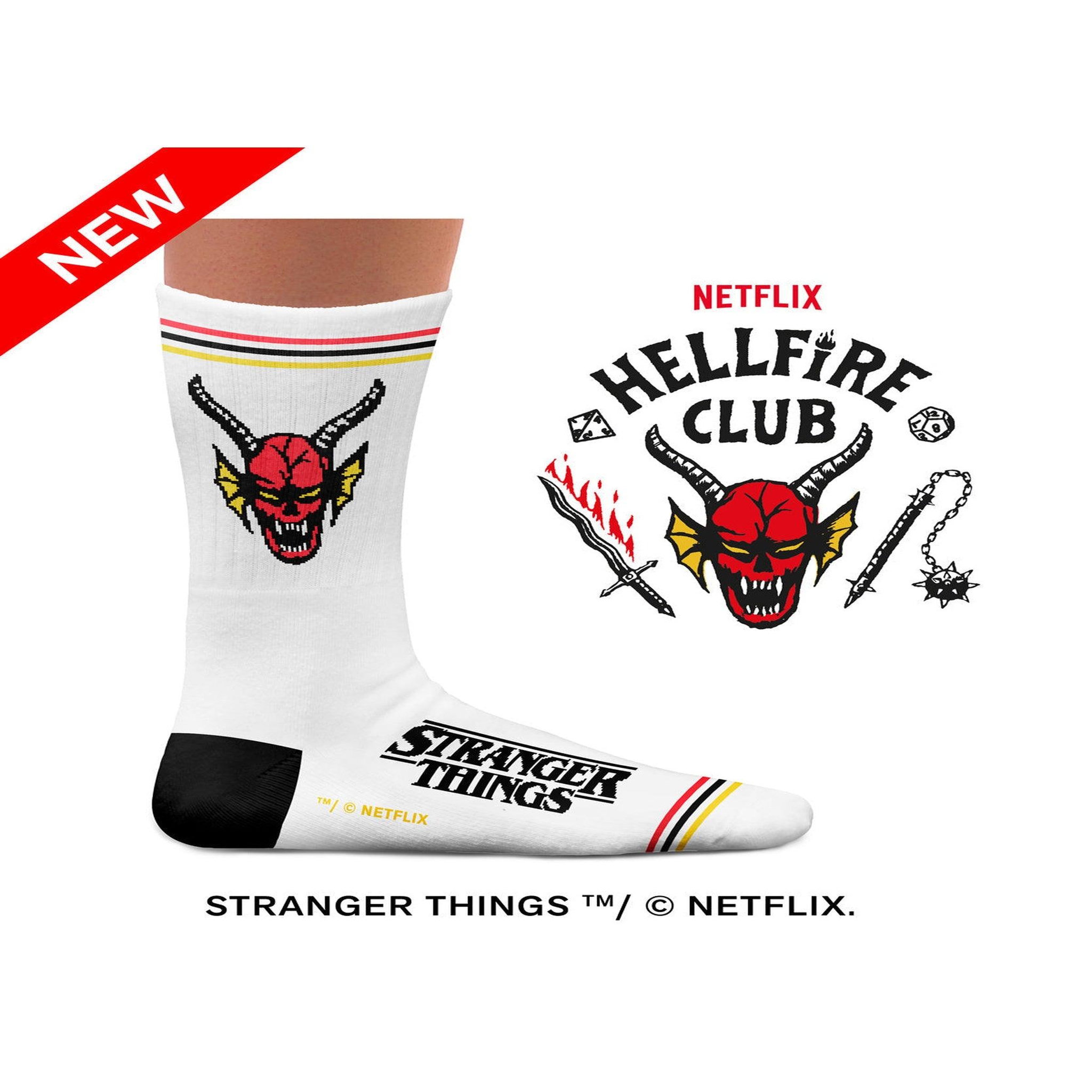 Voir la diapositive 3 : SOCK AFFAIRS Chaussettes sport stranger things hellfire club
