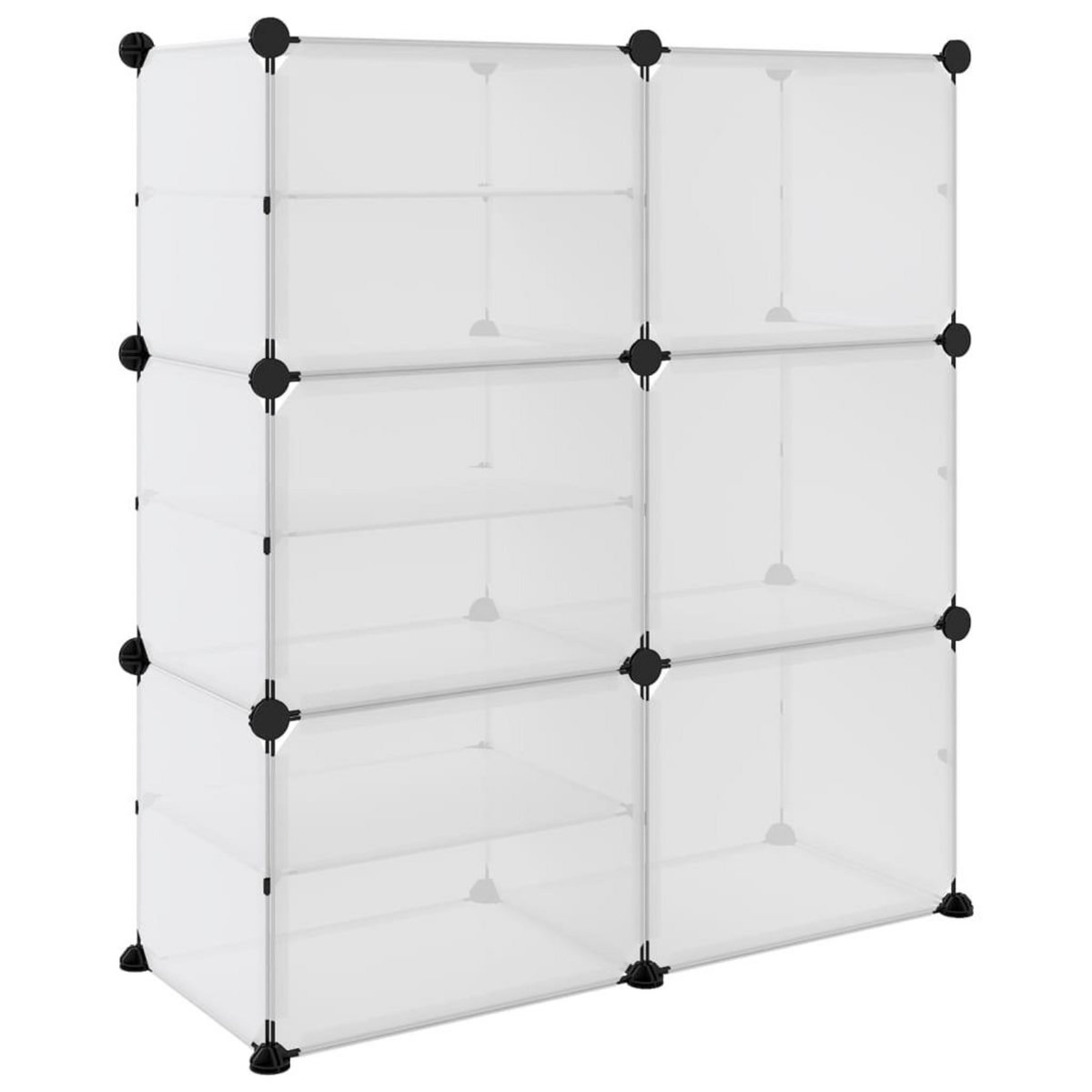 VIDAXL Etagere a chaussures Transparent 84x31,5x93 cm PP