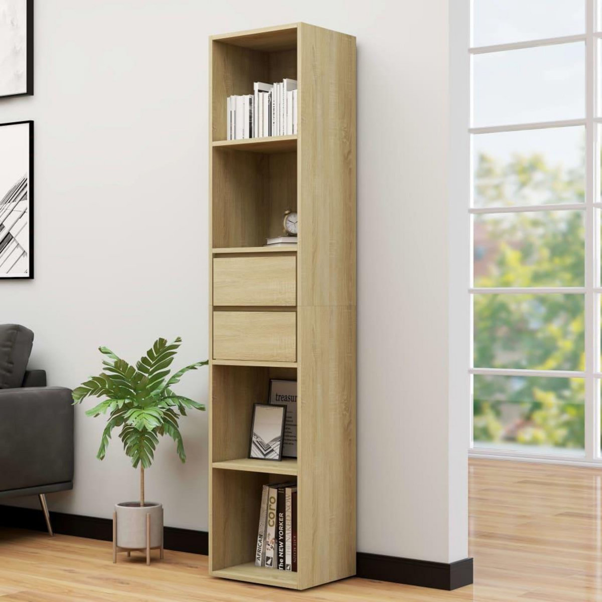 VIDAXL Bibliotheque Chene sonoma 36x30x171 cm Bois d'ingenierie
