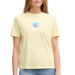 CALVIN KLEIN JEANS T shirt  Femme Calvin Klein Jeans Ss Classic. Coloris disponibles : Jaune