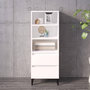 Voir la diapositive 1 : VIDAXL Buffet haut Blanc 40x36x110 cm Bois d'ingenierie