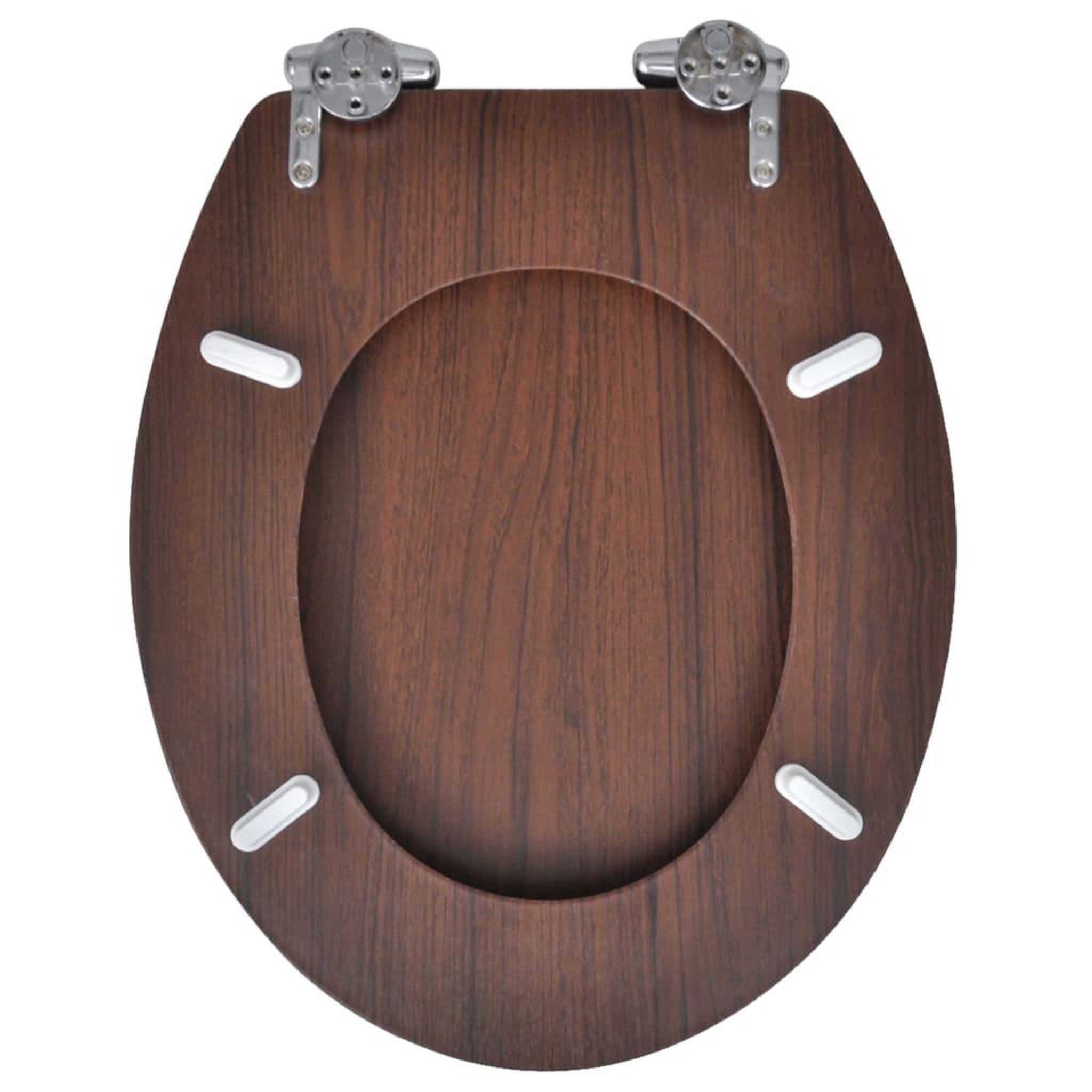 Voir la diapositive 5 : VIDAXL Sieges de toilette avec couvercles 2 pcs MDF Marron