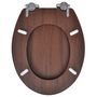 Voir la diapositive 5 : VIDAXL Sieges de toilette avec couvercles 2 pcs MDF Marron