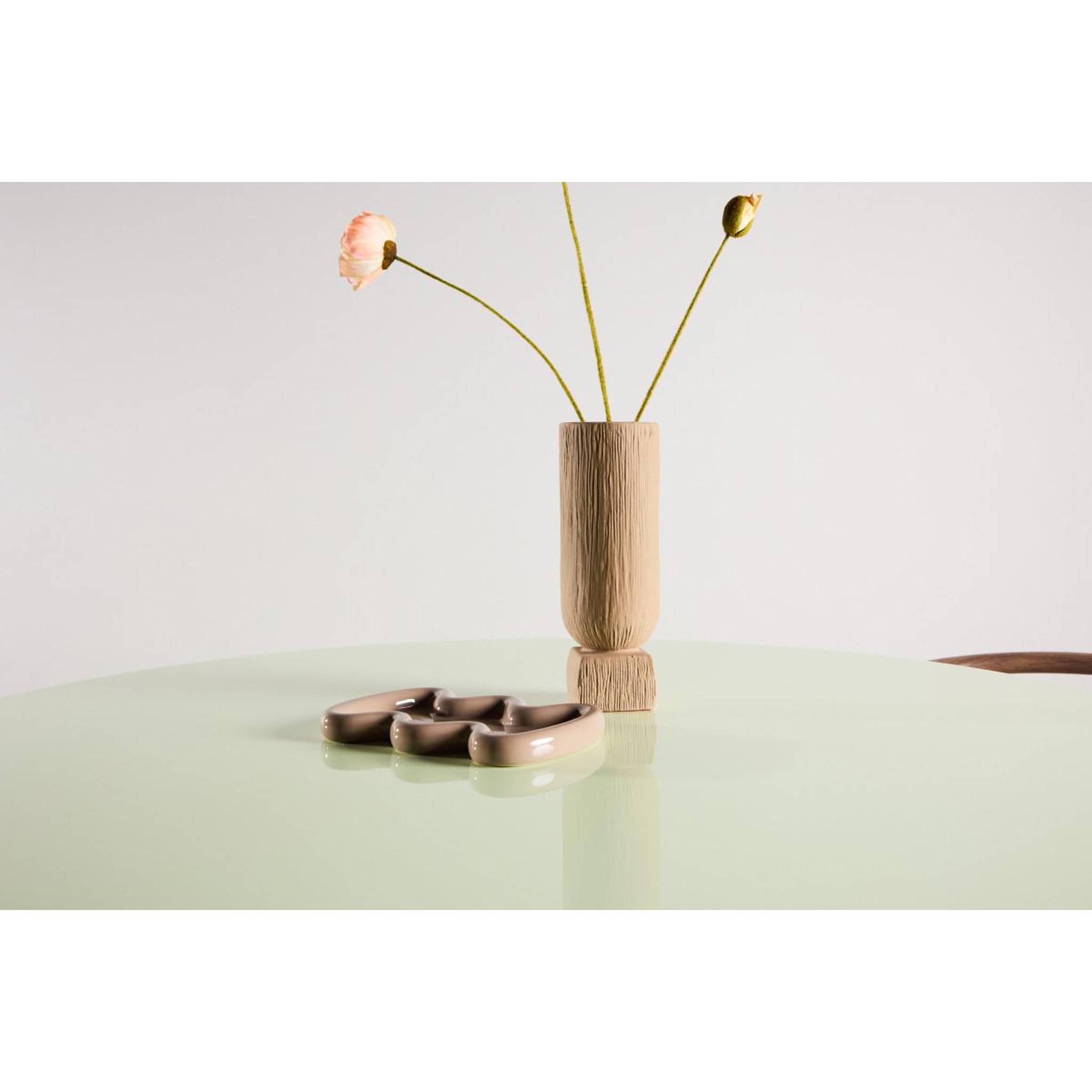 Voir la diapositive 5 : Paris Prix Table à manger ronde  lanzi  120cm vert clair