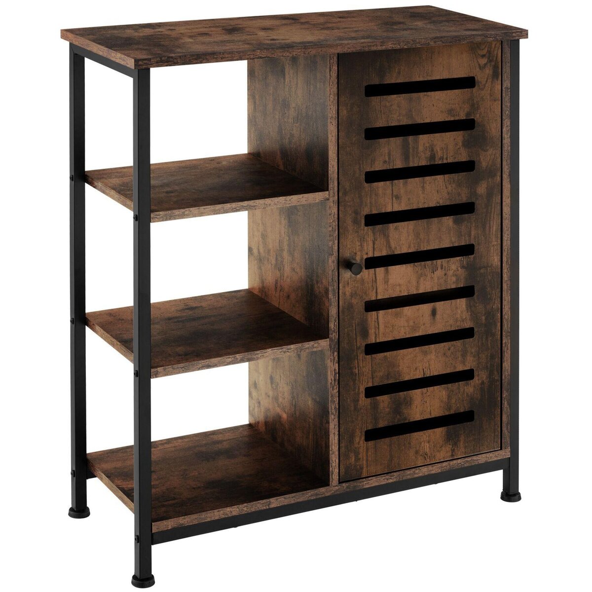 tectake Buffet style industriel Bois foncé industriel, rustique