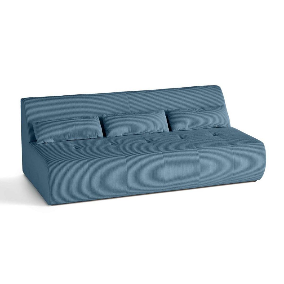 LISA DESIGN Onyx - canapé droit 3 places - en velours côtelé