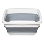 FIVE Bassine Carrée  Rétractable  8L Blanc & Gris