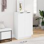 Voir la diapositive 3 : VIDAXL Armoire a chaussures Blanc 59x35x100 cm Bois d'ingenierie