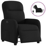 VIDAXL Fauteuil inclinable electrique Noir Tissu