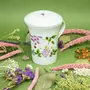 Aromandise Tisanière fleurie porcelaine 250 ml + Tisane orange et cannelle biologique