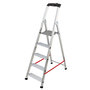 Voir la diapositive 1 : HAILO Escabeau professionnel pliable en aluminium 5 marches larges Hailo Alu Pro