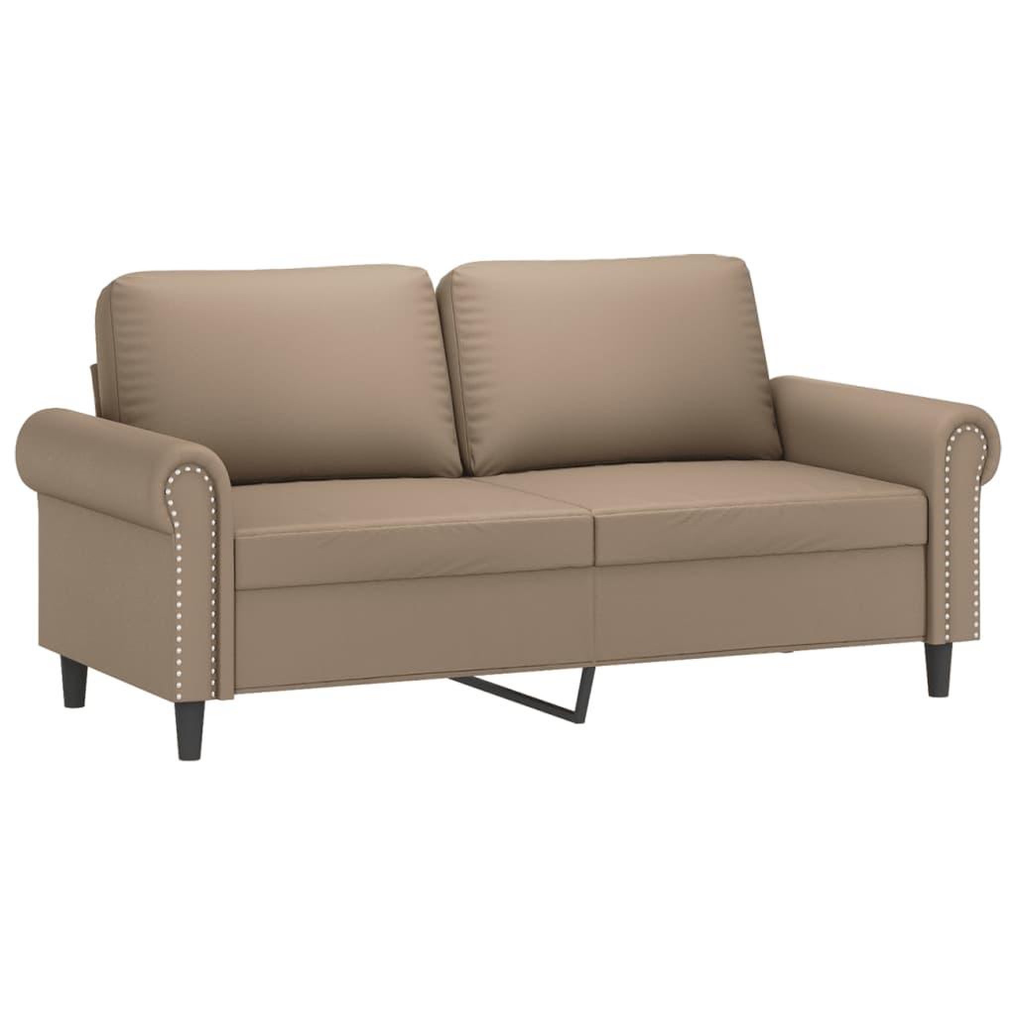 Voir la diapositive 4 : VIDAXL Ensemble de canapes 3 pcs avec coussins Cappuccino Similicuir