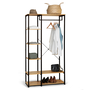Voir la diapositive 1 : ID MARKET Dressing penderie étagères L. 90 cm DETROIT design industriel