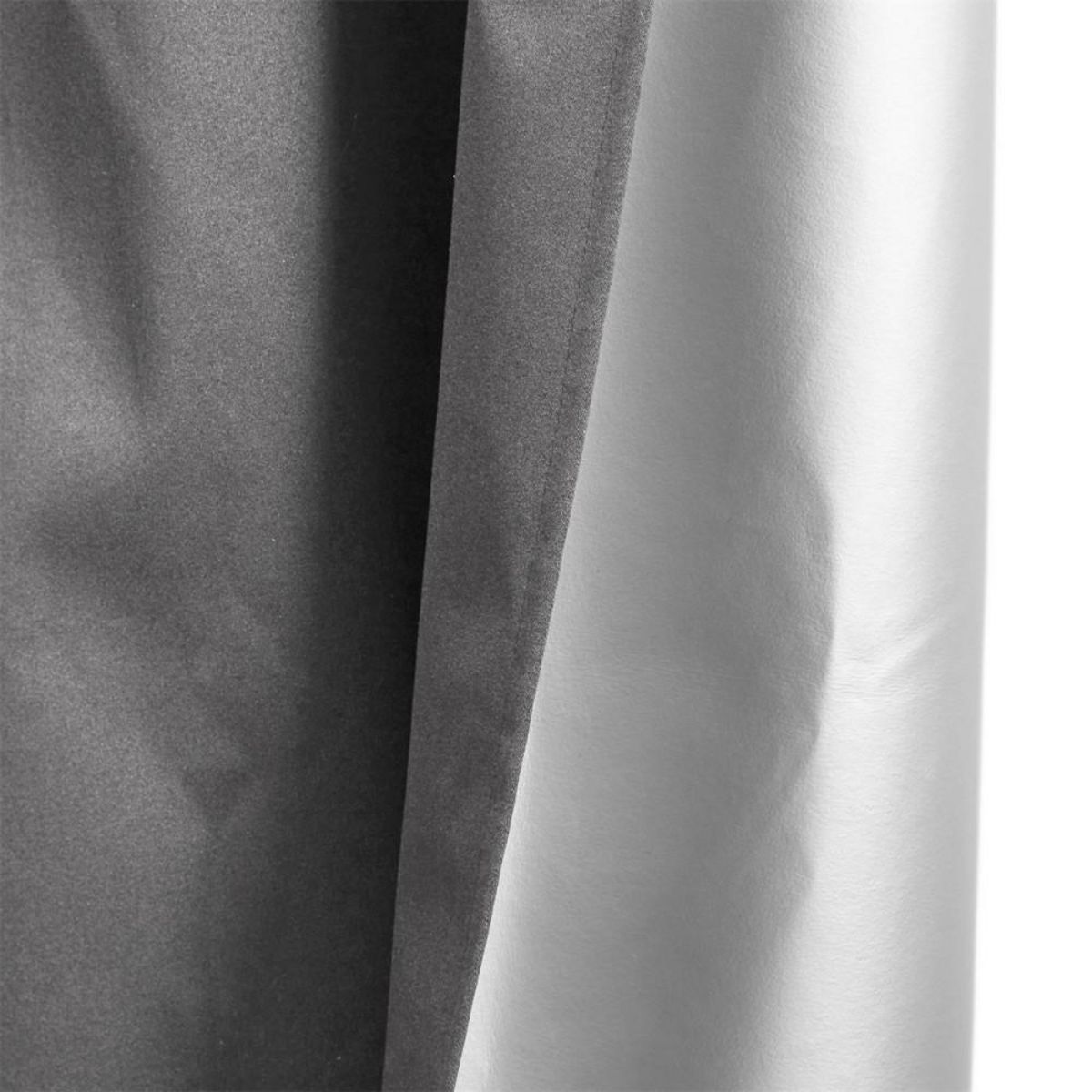 The Home Deco Factory Rideau isolant polaire 135x240 cm gris foncé