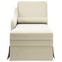 Voir la diapositive 4 : VIDAXL Fauteuil long avec traversin et accoudoir droit creme velours